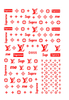 D055 Brand Logo 3D Nail Art Sticker 