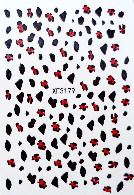 XF3179 3D Nail Art Sticker