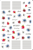 XF3207 3D Nail Art Sticker