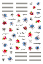XF3207 3D Nail Art Sticker
