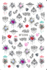 XF3205 3D Nail Art Sticker