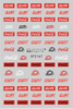 XF3167 Coca Cola 3D Nail Art Sticker