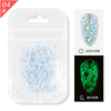 Mixed Size Flatback Glow in Dark Nail Rhinestone