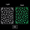 CY001-009 Glow In Dark Halloween Party 3D Nail Sticker
