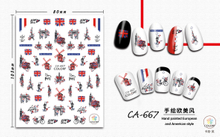 CA667 Self-adhesive Nail Art Sticker