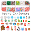 12 Grid/box Christmas Mixed Polymer Clay Nail DIY Decoration