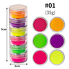 Candy Fluorescent Blooming Nail Powder Set