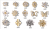 Metal Rotating Nail Jewelry Nail Decoration