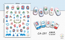 CA591 Winter Self-adhesive Nail Art Sticker