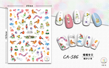 CA586 Winter Christmas Self-adhesive Nail Art Sticker