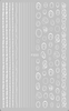 F550 4 Colors Gold Silver Black White 3D Self Adhesive Nail Art Sticker