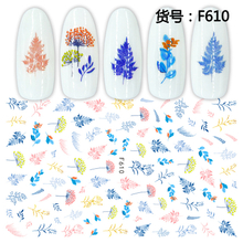 F610 The Autumn Fall season 3D Self Adhesive Nail Art Sticker 