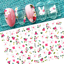 F847 DIY Design 3D Self Adhesive Spring Flowers Nail Art Sticker