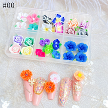 Mixed Flowers Nail Decoration New 