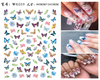 WG231-240 Ultha-thin Butterfly Adhesive Nail Sticker