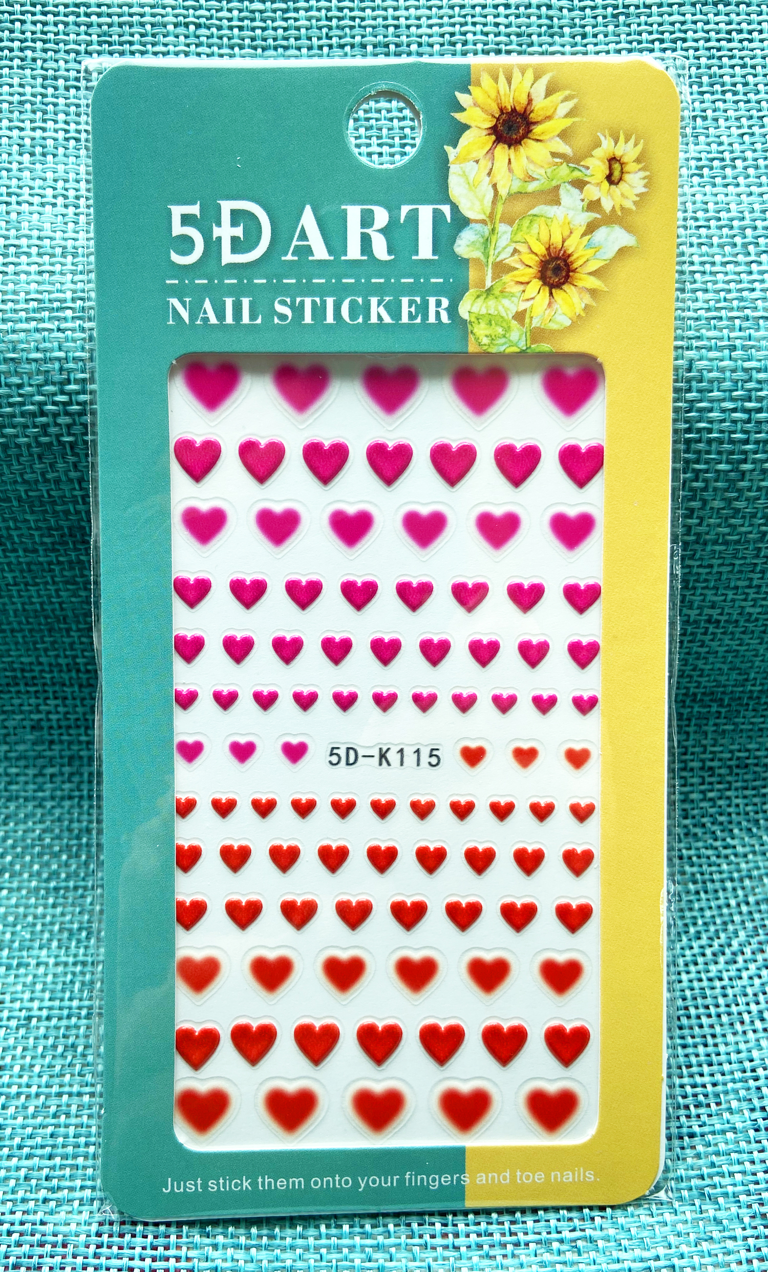 Cloud Heart Star 5D Embossed Nail Sticker