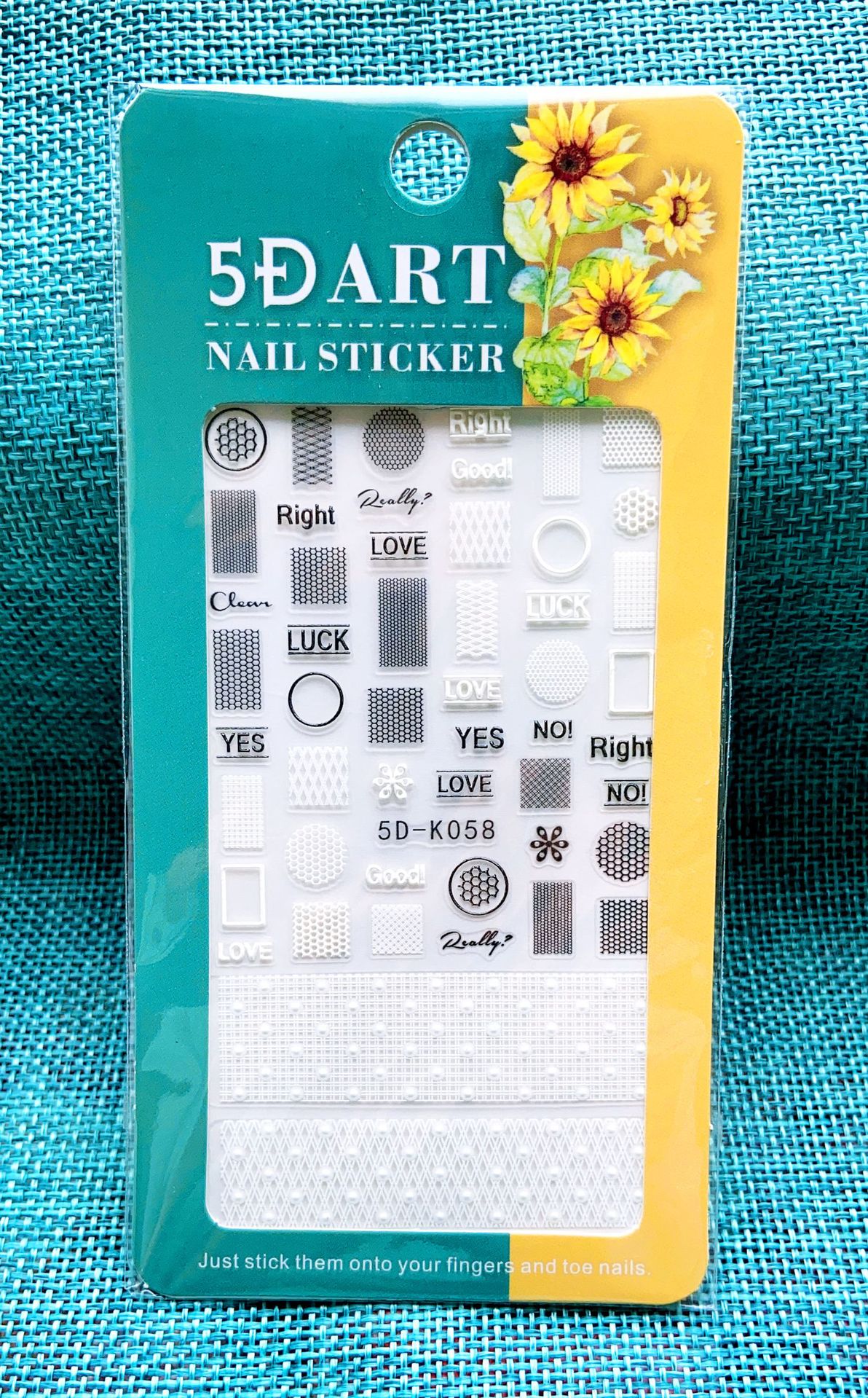 5D Embossed Lace Nail Sticker