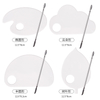 Acrylic Clear Different Shape Cosmetic Painting Mixer Manicure Color Palette