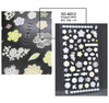 5D Embossed Spring Summer Flower Nail sticker