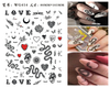 WG409-416 Graffiti Adhesive Nail Sticker