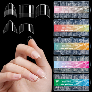 Ultra Short Half Cover 600 pcs False Nail Tip