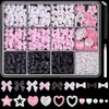 Amazon Hot Sales Popular Nail Decoration Pearl Bowknot Butterfly Nail Decoration