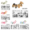 Heart Flower Stencil Nail Art Stainless Steel Stamping Plates