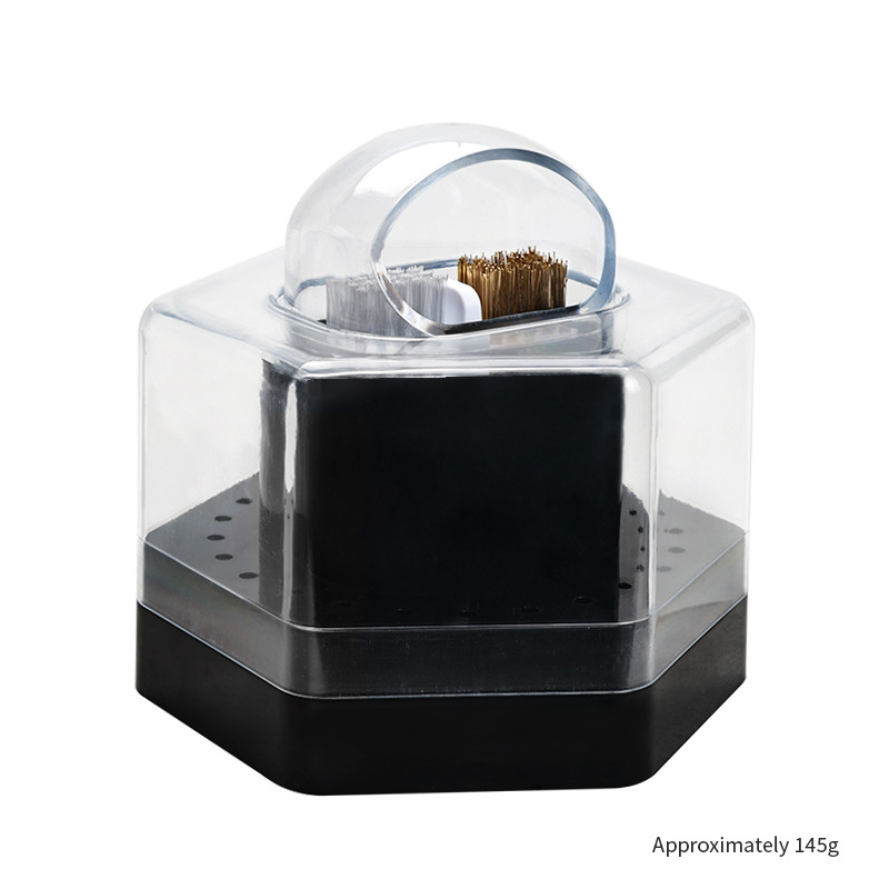 24 holes Multifunctional Nail Drill Bit Storage Box Nail Drill bit Cleaning Tool