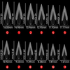 120pcs Eagle Claw Curved Stiletto Nail Dual Forms for Poly Gel Extension Nail Tip 