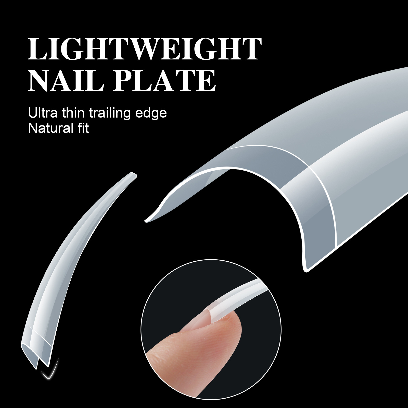 Ultra Thin Half Cover Nail Tip 504 Pcs/bag