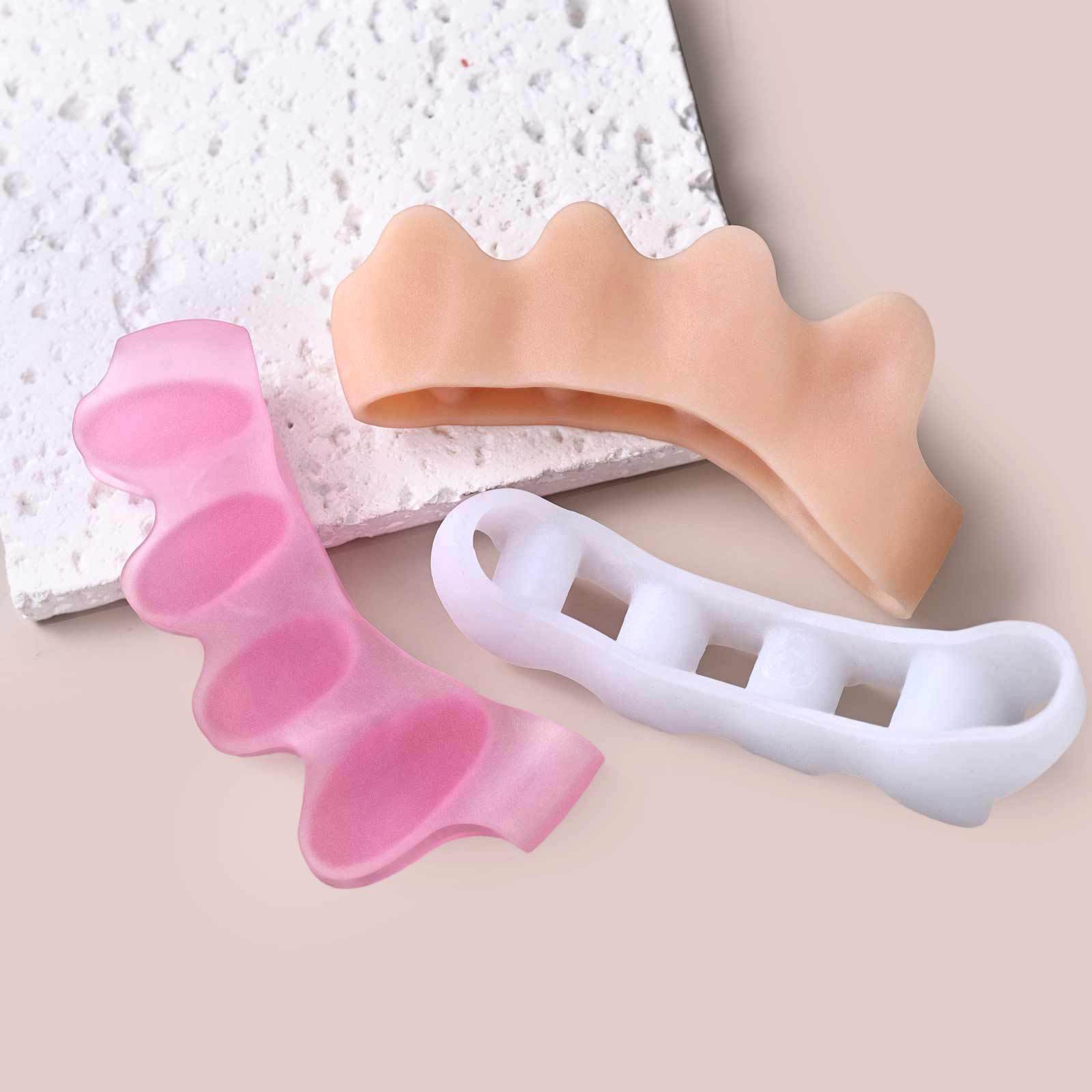 Foot Finger Divider Form Nail Tool Silicone Toe Separator