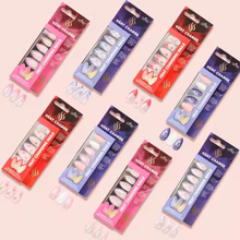 Nail Supplies 24 Pcs Magic Color Changing Press on Nail Accessories Thermochromic Static Nail Tip