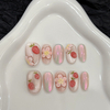 10pcs Handmade Full Cover Short False Nail Tip 