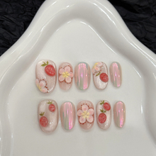 10pcs Handmade Full Cover Short False Nail Tip 