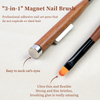 3-in-1 Magnet Nail Drawing Pens Nail Art Tools UV Gel Nail Brush