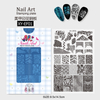 Rectangle Stainless Steel Nail Stamping Plate Lace Butterfly Mixed Style