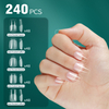 240pcs/box 5 Shapes in 1 Box Nail Soft Gel Tips