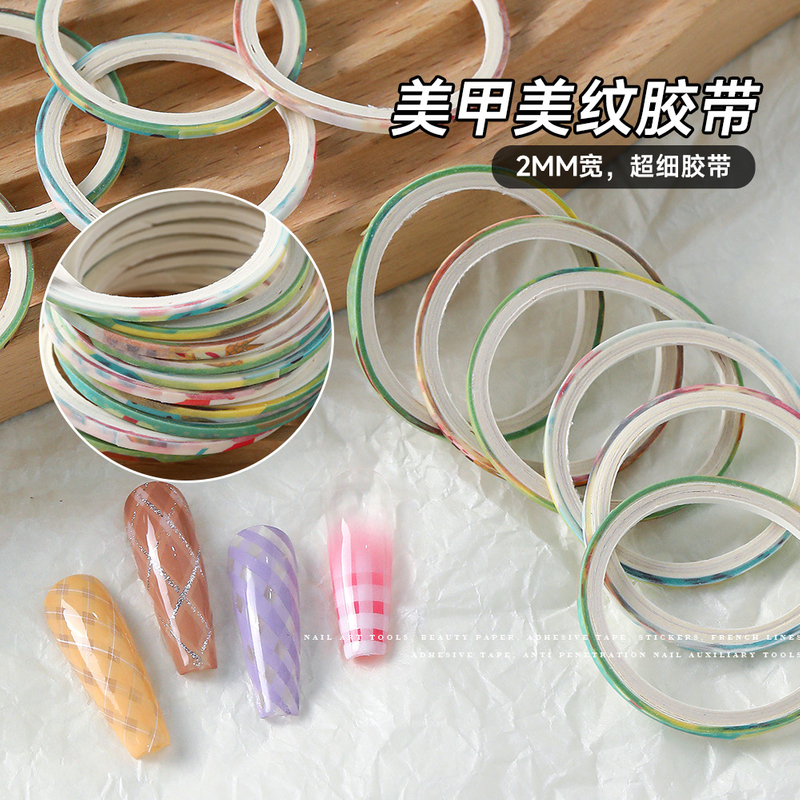 Nail Accessories Striping Tape Checkered Lines 3d Nail Art Tool 