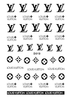 D019 LV LOUIS VUITTON 6 colors available Brand Logo 3D Nail Art Sticker
