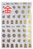 D025 Dior Brand Logo 3D Nail Art Sticker 6 colors available