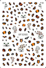 XF3200 Leopard Print 3D Nail Art Sticker