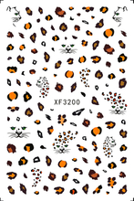 XF3200 Leopard Print 3D Nail Art Sticker