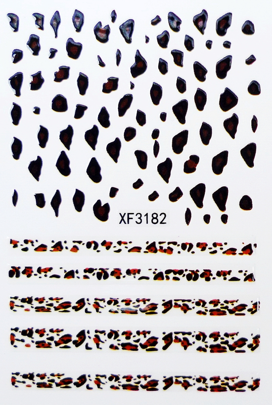XF3182 3D Nail Art Sticker