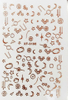 XF3198 Rose Gold 3D Nail Art Sticker