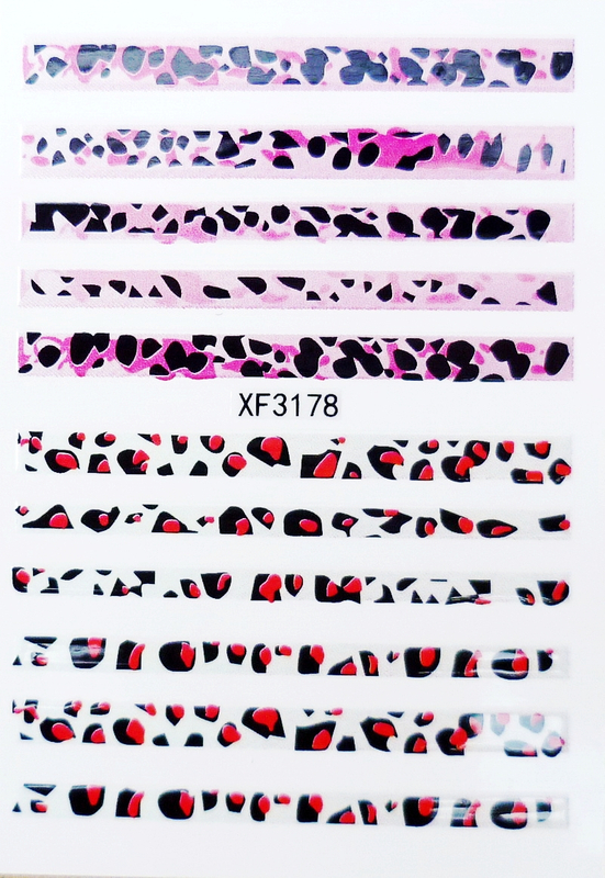 XF3178 3D Nail Art Sticker
