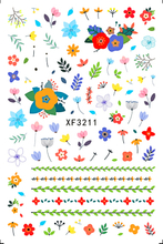 XF3211 3D Nail Art Sticker