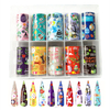 2021 Holiday Easter Cartoon Nail Transfer Foil Sticker Set