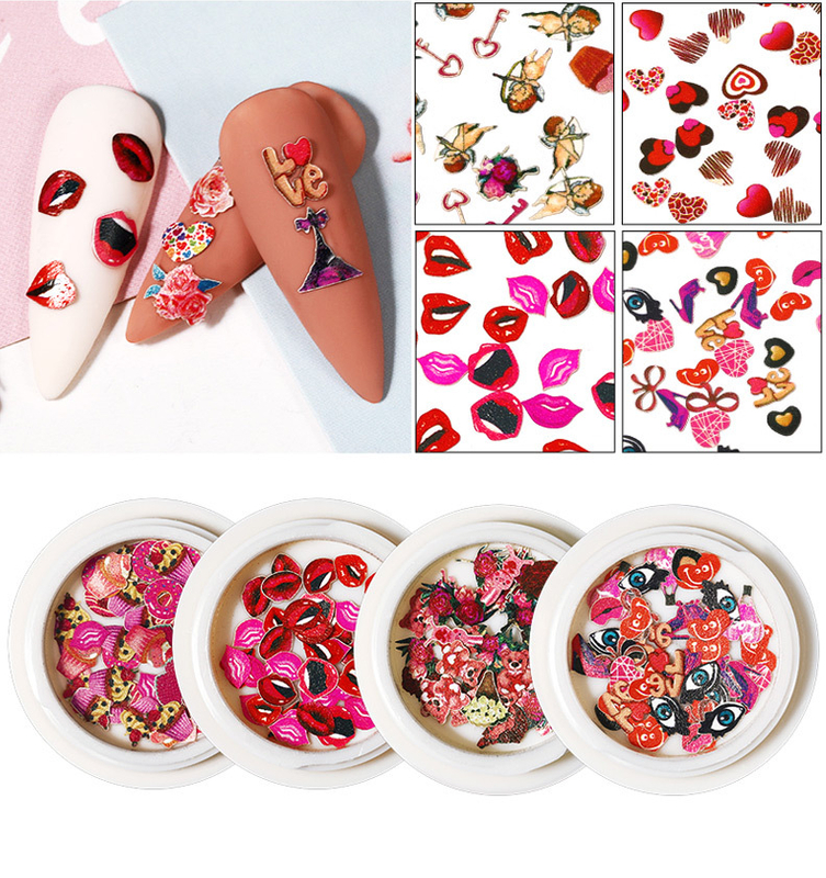 The Valentine's Day Wood Pulp Slice 6pcs/set OR Individually Packing Available