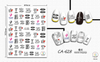 CA628 Russia Self-adhesive Nail Art Sticker