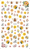 F693 Bee and Flower Self-adhesive Nail Art Sticker